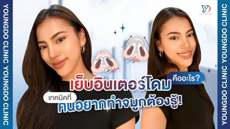 เย็บอินเตอร์โดมคืออะไร เทคนิคที่คนอยากทำจมูกต้องรู้!