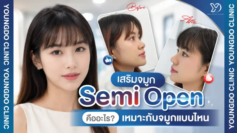 เสริมจมูก Semi Open สระแก้ว คืออะไร? เหมาะกับจมูกแบบไหน
