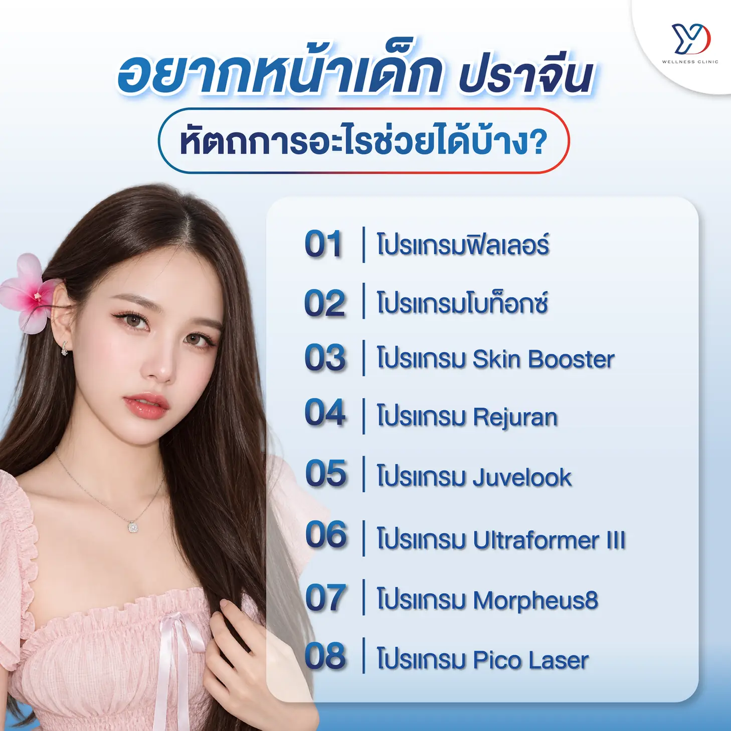 อยากหน้าเด็ก ปราจีน มีหัตถการอะไรช่วยได้บ้าง